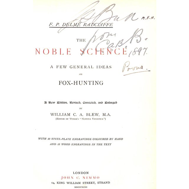 BLEW, William C.A. [331] pp. w/ 10 steel-plate engravings coloured by hand & 35 wood engravings in the text John C. Nimmo...