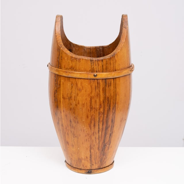 Curved Wooden Umbrella Stand, France, 1960s For Sale - Image 9 of 9