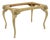 Vintage Italian Regency Rams Head Carved Hoof Foot Console Table Base For Sale