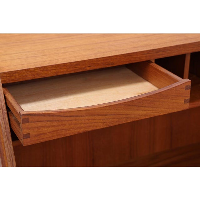 Vintage Danish Secretaire in Teak from Dyrlund For Sale - Image 11 of 18