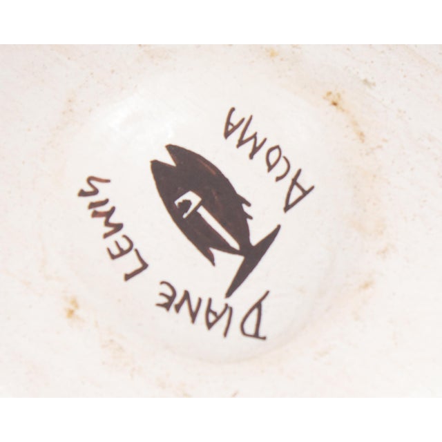 Ceramic Signed Acoma Native America Seed Pot With Bug Design by Diane Lewis For Sale - Image 7 of 8