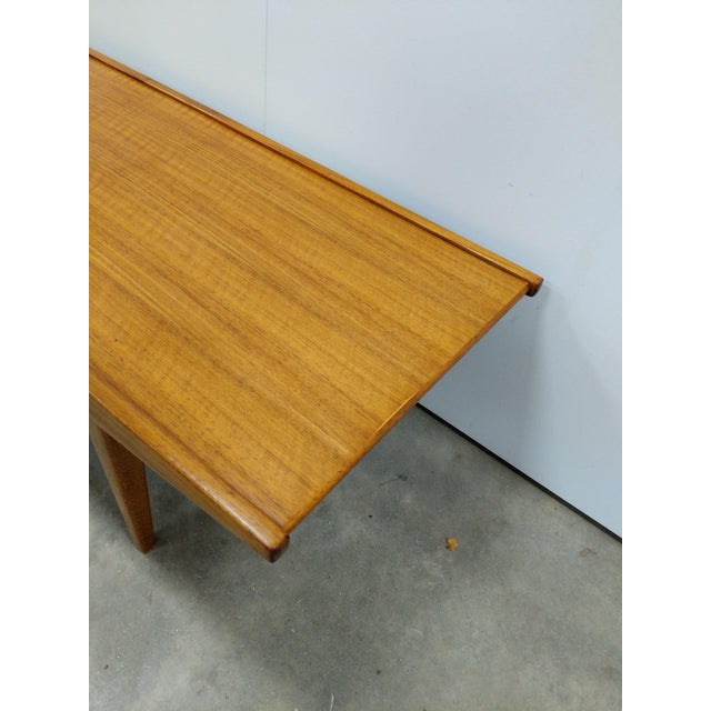 Brown Vintage Mid Century Modern Teak Coffee Table by Wrighton For Sale - Image 8 of 9