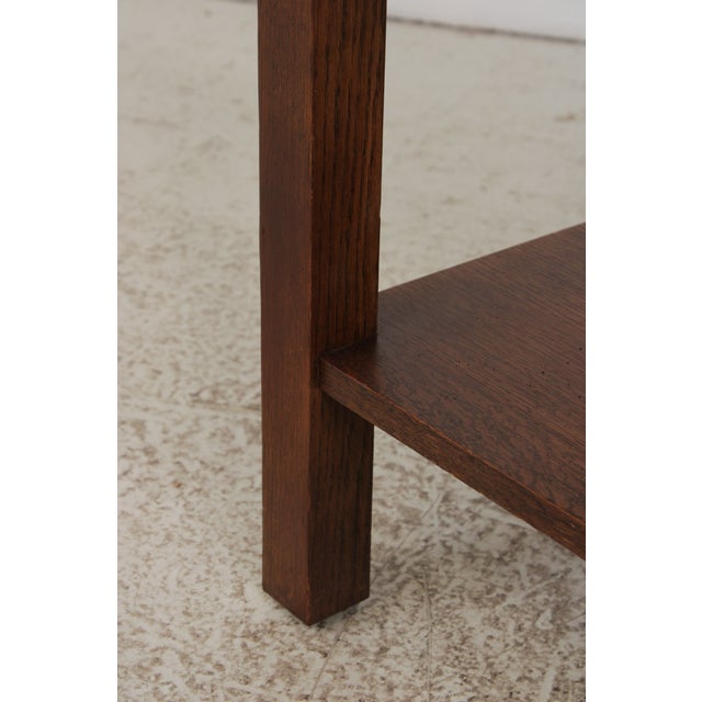 Stickley Mission Oak 2 Drawer Server Console For Sale - Image 14 of 17