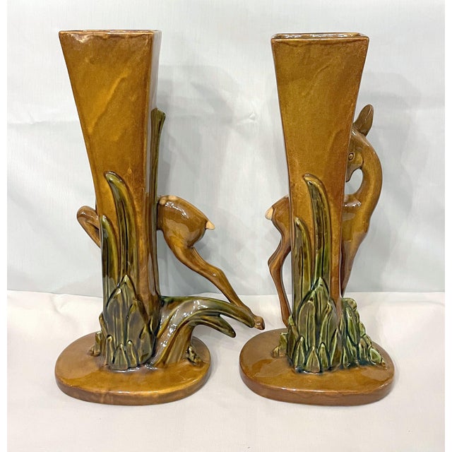 Mid-Century Modern Pair of 1950s Royal Haeger Vases For Sale - Image 3 of 7