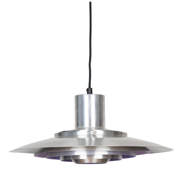 Vintage Danish P376 Pendant Lamp by Fabricius Kastholm for Nordisk Solar, 1964 For Sale