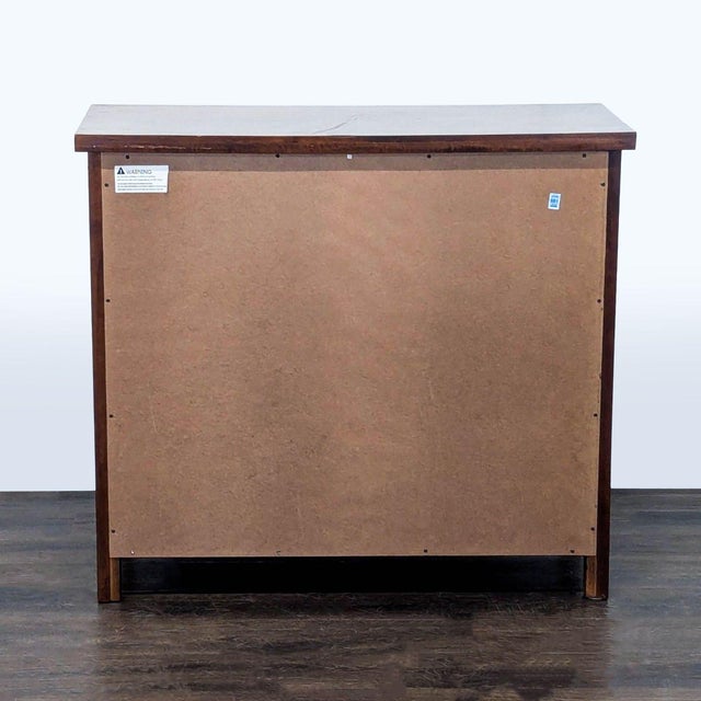 Solid Wood 3-Drawer Dresser in Rich Brown Finish For Sale In San Francisco - Image 6 of 9