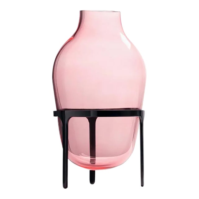 Large Titus I Pink Glass Vase by Jaime Hayon for Paola C. For Sale