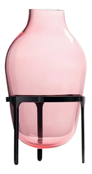 Large Titus I Pink Glass Vase by Jaime Hayon for Paola C.