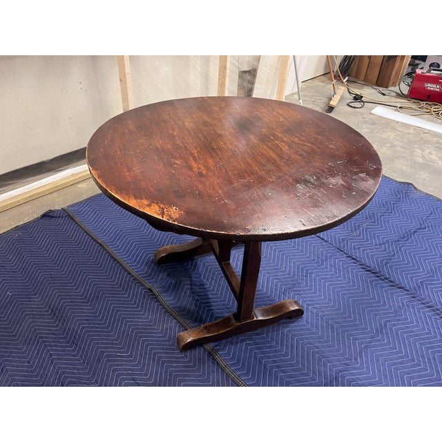 Mid 18th Century 18th Century Provincial French Tilt-Top Wine Tasting Table For Sale - Image 5 of 11