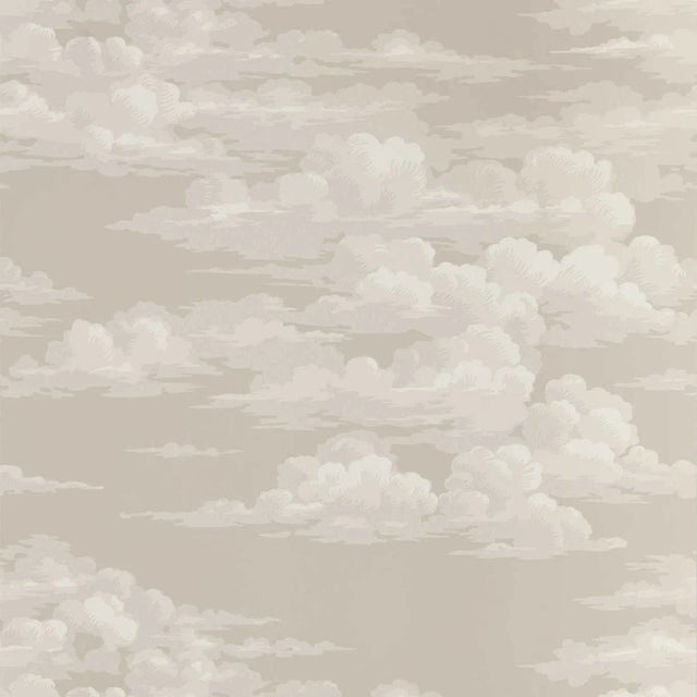 Sanderson Silvi Clouds Wallpaper in Cloud - a Sample For Sale