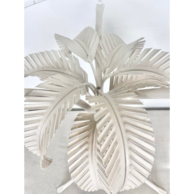 Late 20th Century Vintage Metal Palm Tree Side Table For Sale - Image 5 of 11