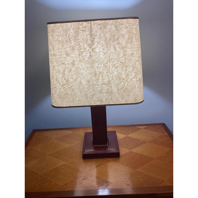 Artist: Dupré Lafon Period: 20th century Style: Design 50's and 60's Condition: Excellent condition Material: Leather...