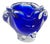 Vintage Blue Murano Glass Ashtray, 1960s For Sale