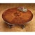 Rustic Italian Hand-Carved Round Dining Table With Inlaid Top For Sale - Image 3 of 3