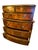 **Antique Mahogany Chest of Drawers**Brass Hardware, Glass Top, Carved Columns** For Sale In Denver - Image 6 of 6