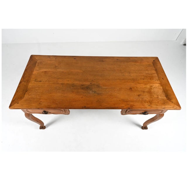 20th Century Italian Hand-Carved Oak Desk For Sale In New York - Image 6 of 12