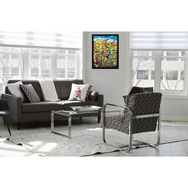 Colorist Still Life Post-Cubist Oil Painting by A. Rigollot, 1961 For Sale - Image 16 of 18