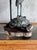 Shell Vintage Maitland-Smith Bronze Heron Tortoise Tessellated Shell Table Lamp For Sale - Image 7 of 9