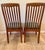 Mid-Century Modern Set of Two Teak, Slat-Back, Mid 20th Century Dining Chairs by Benny Linden, Rare Six Rails For Sale - Image 3 of 7