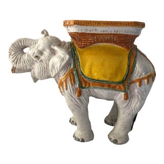 Vintage Elephant Garden Seat/Table For Sale