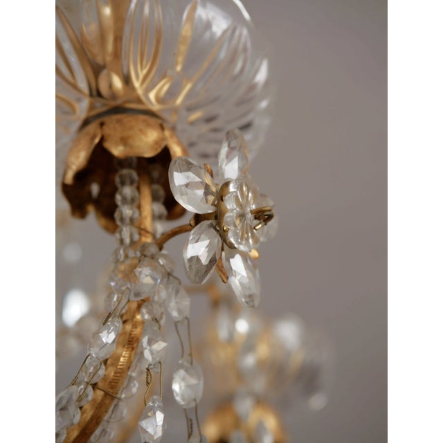Italian Crystal Chandelier Mechini Firenze For Sale - Image 10 of 16