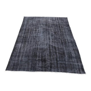 1960s Vintage Turkish Gray Rug - 7′1″ × 7′3″ For Sale