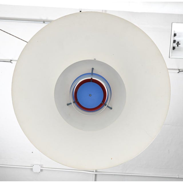 1960's Danish Ph5 Pendant Light in Blue Tones by Poul Henningsen for Louis Poulsen For Sale - Image 9 of 9