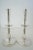 Mid-Century Modern Tommi Parzinger manufactured by Mueck-cary -- Silverplate Candlesticks - a Pair -- Candle Holders