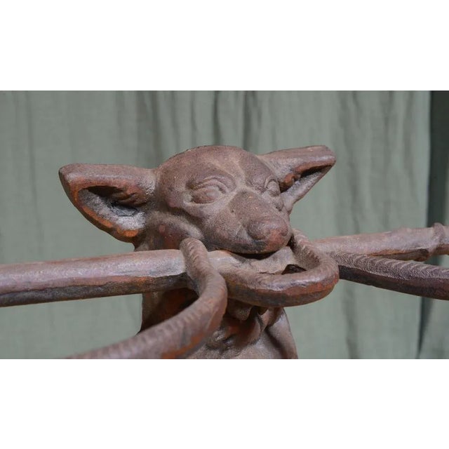 Metal Cast Iron Stick Stand by Coalbrookdale, 1920s For Sale - Image 7 of 13