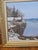 Winter Harbor Snow Scene Original Painting on Canvas, Signed Allen – Framed Coastal Landscape 29½" X 24" For Sale - Image 9 of 9