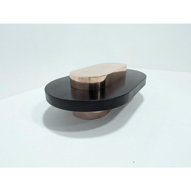 Copper and Wood Coffee Table For Sale - Image 12 of 18