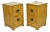 Mid Century Modern Mahogany James Mont Style Nightstands by Red Lion - A Pair For Sale
