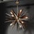 Modernist Mixed Hand-Blown Murano Glass Spike Form Sputnik Chandelier W/ Brass For Sale - Image 16 of 18