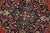 Textile Sarouk Rug 9’5” X 12’6” Red Wool Vintage Traditional Hand-Knotted Carpet For Sale - Image 7 of 13