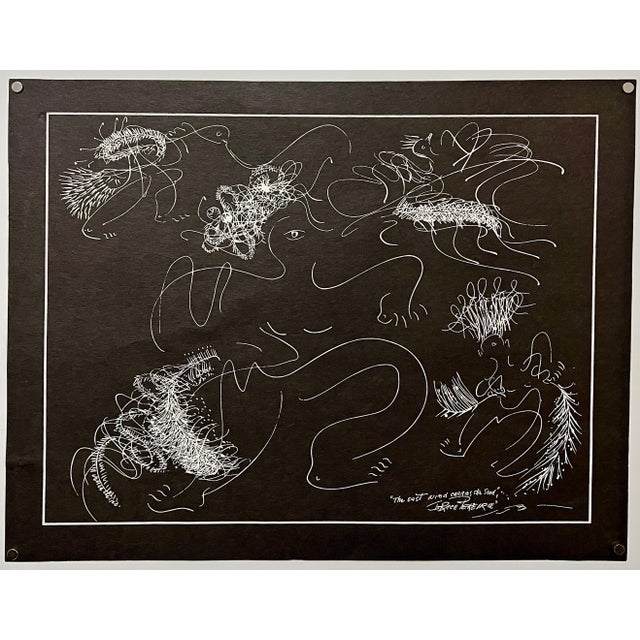 Black Irene Rice Pereira, Irene Rice Pereira Modernist Gouache Drawing Painting Abstract Expressionist Art For Sale - Image 8 of 8