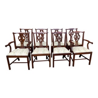 1970s Henkel Harris Model 101 Mahogany Dining Room Chairs, Set of 8 For Sale