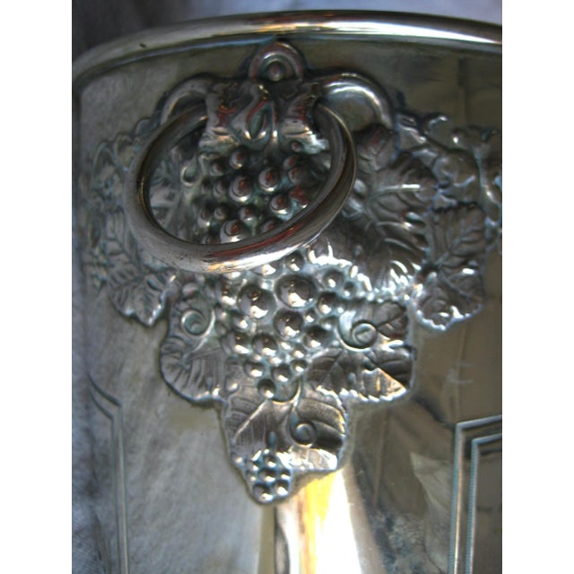 Mid 20th Century Mid 20th Century French Vintage Silver Plate Moet Et Chandon Champagne Bucket For Sale - Image 5 of 7