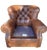 Restoration Hardware Churchill Leather Lounge Chair For Sale - Image 15 of 18