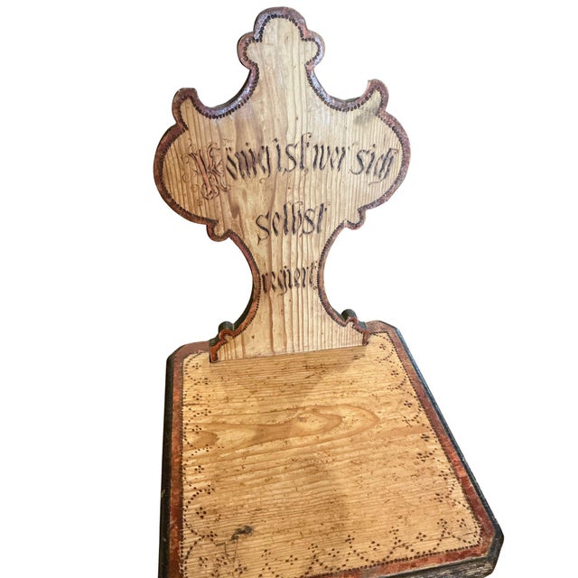 19th century German folk art mountain chair