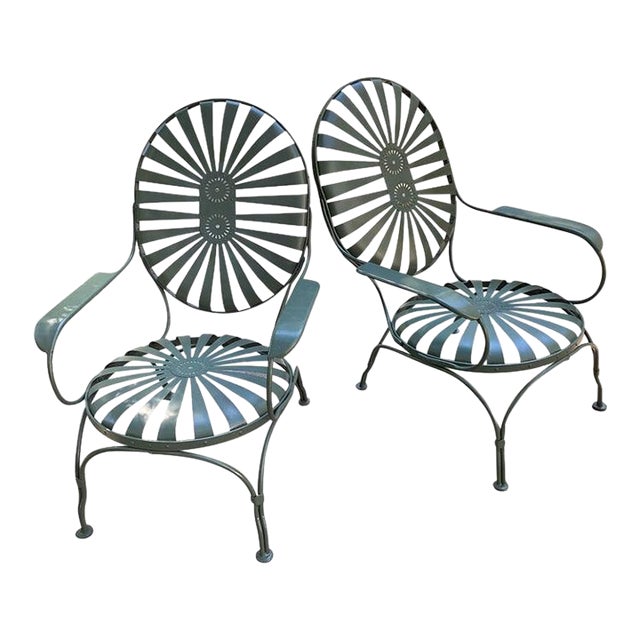 Francois Carre Oversized Coastal Lounge Chairs, Circa 1940 - A Pair For Sale