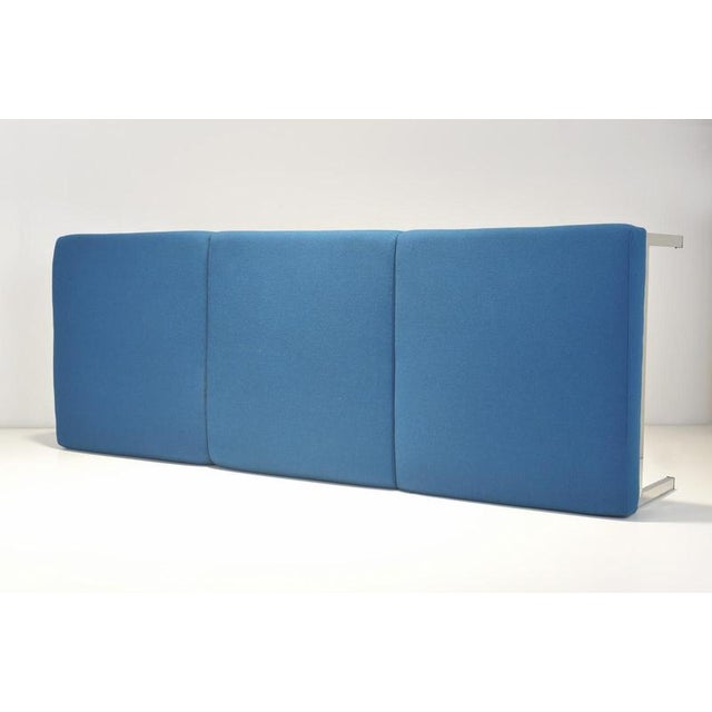 Metal Square Chrome-Plated Steel Tube Factory Bench by Walter Knoll, Germany, 1969 For Sale - Image 7 of 12