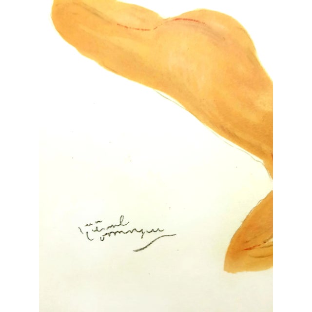 Domergue - Française - Original Signed Lithograph 1956 For Sale - Image 3 of 6