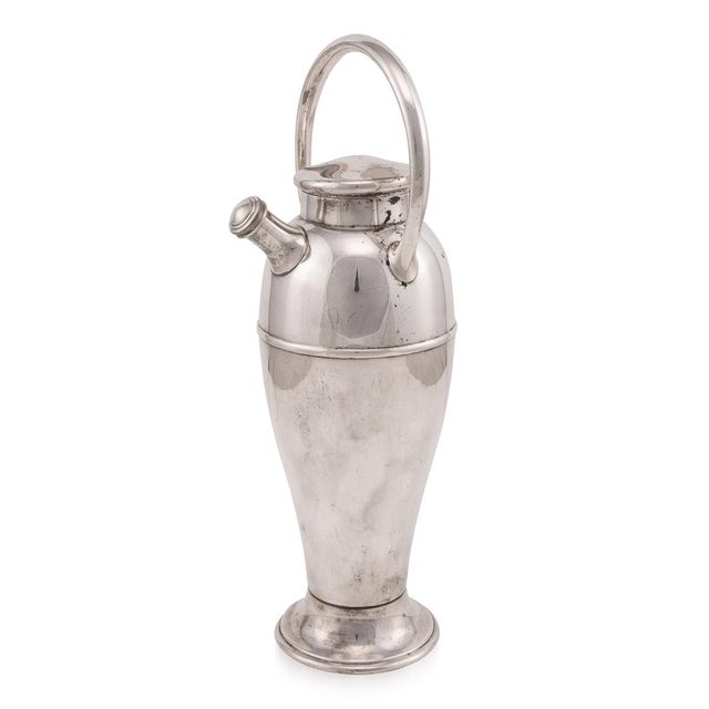 American Silver Plated Milk Churn Cocktail Shaker, 1940s For Sale - Image 12 of 12