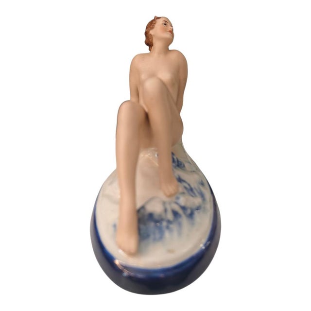 Elly Strobach, Royal Dux Akt, 1920s, Porcelain For Sale - Image 4 of 8