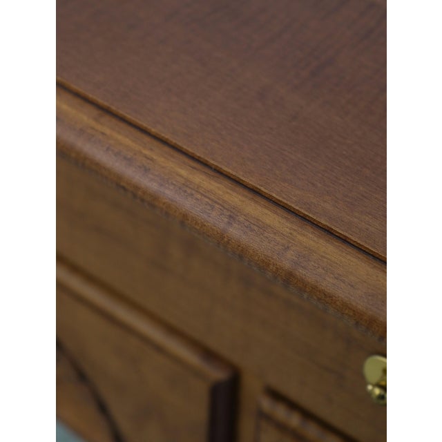 Brown Tiger Maple Hand Crafted New England Lowboy For Sale - Image 8 of 18