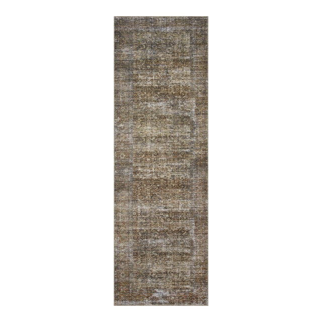 Amber Lewis x Loloi Billie Tobacco / Rust 2'-6" x 12'-0" Runner Rug For Sale