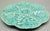 A lovely turquoise French majolica oyster plate. Skilfully crafted design of 6 wells depicting natural shells for oysters...