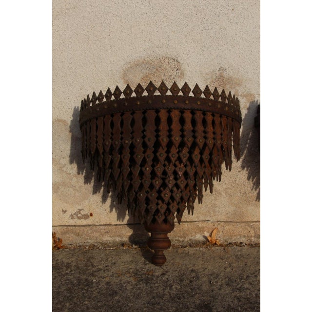 Tramp Art Wall Brackets, Set of 2 For Sale - Image 6 of 9