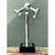 This vintage modernist table lamp, created in the style of Robert Sonneman, presents a striking atomic-age sculptural...