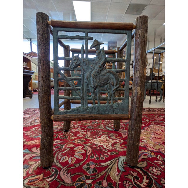 Vintage Mortensen Designs, Inc “The Rainbow Collection” Hickory & Glass Dining Table W/4 Chairs For Sale - Image 11 of 18